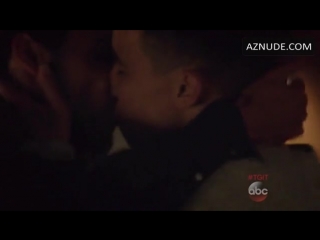 actor conrad ricamora and jack falahee - gay scene from how to get away with murder