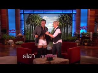 actor mario lopez stripped down to his underpants for the ellen show